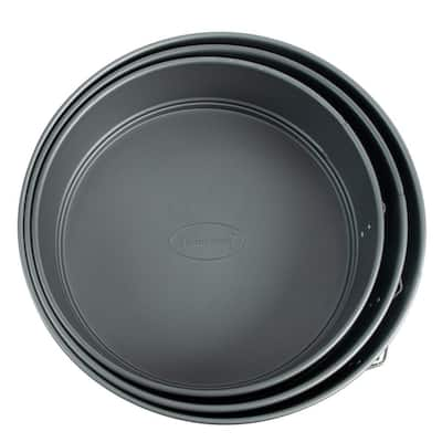 Oster Baker's Glee 9 in. Silver Aluminum Round Cake Pan 985117572M - The  Home Depot