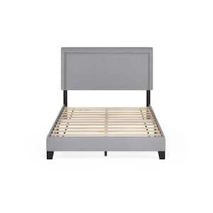 Laval Glacier Full Double Row Nail Head Bed Frame