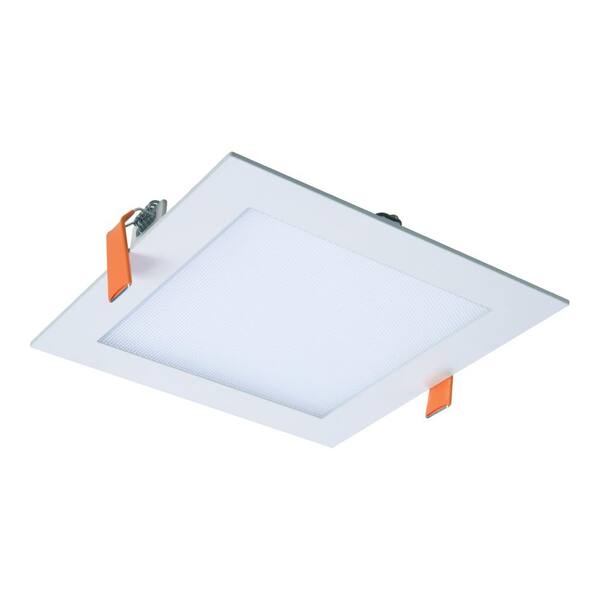 HALO HLB 6 in. Square 4000K Color Temperature New Construction or Remodel Canless Recessed Integrated LED Kit