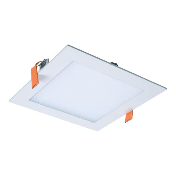 HALO HLB 6 in. Square Color Selectable New Construction or Remodel Canless Recessed Integrated LED Kit
