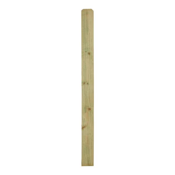 Unbranded 5/8 in. x 5-1/2 in. x 6 ft. Pressure-Treated Pine Dog-Ear Fence Picket
