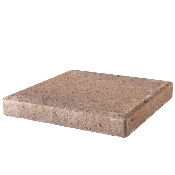 Pavestone 12 in. x 12 in. x 1.57 in. Rustic Blend Concrete Step Stone ...