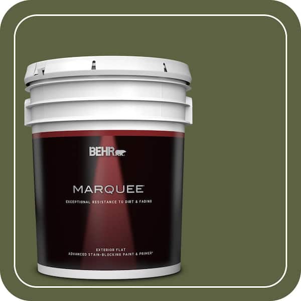 BEHR MARQUEE 5 gal. #S360-7 Down-to-Earth Flat Exterior Paint & Primer