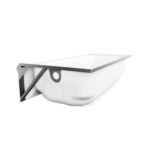 Mauicast 60 in. x 32 in. Alcove Soaking Bathtub with Right Drain in White