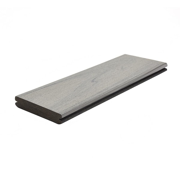 Trex 1 x 6-16 Cu. Ft. Trex Transcend Lineage Composite Deck Board Rainier Grooved Size: .94 in. W. x 5-1/2 in. RN010616TLG01