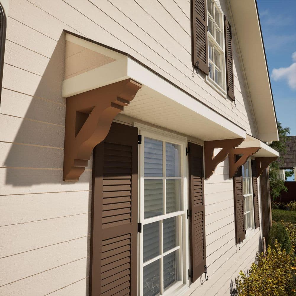 5.5 in. x 42 in. x 42 in. Western Red Cedar Funston Traditional Smooth Bracket price history on PriceWatchPro