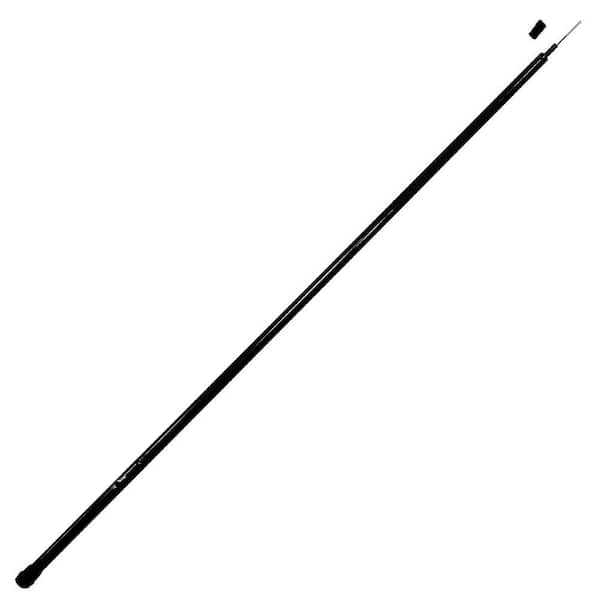 ANLEY 10 ft. Telescopic Flagpole-Retractable Fiberglass Outdoor Telescoping  Flag Pole (Black) A.Pole.Tlscp.10Ft.Bk - The Home Depot