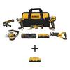 DEWALT 20-Volt XR Lithium-Ion 6-Tool Cordless Combo Kit with 2-5 Ah and 1-Compact Lithium-Ion 3 Ah Battery Packs and Charger DCK630P2DCB230