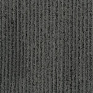 24 in. x 24 in. Textured Loop Carpet - Elite -Color Black Bird