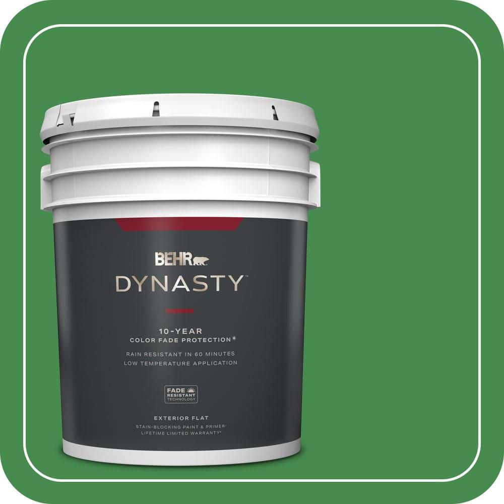 5 gal. #MQ4-48 Planet Green Flat Exterior Stain-Blocking Paint & Primer price history on PriceWatchPro