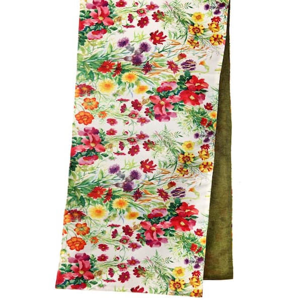 13"x72" Fabric Summer Floral Runner