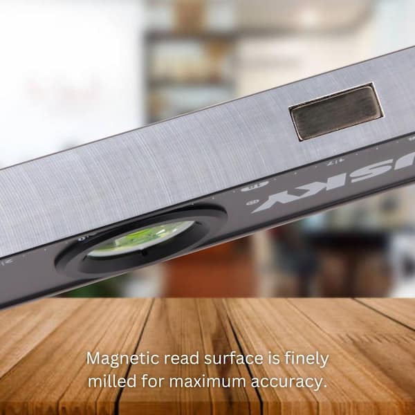 Husky 903 24 in. Heavy-Duty Magnetic Box Beam Level 903X-42PM-24H