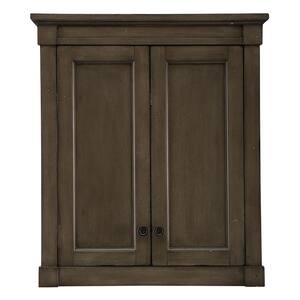 Rosecliff 26 in. W x 30 in. H Wall Cabinet in Distressed Grey