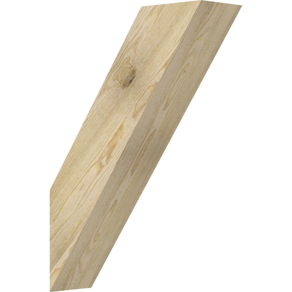 Ekena Millwork 6"W x 20"D x 28"H Traditional Rough Sawn Knee Brace, Douglas Fir