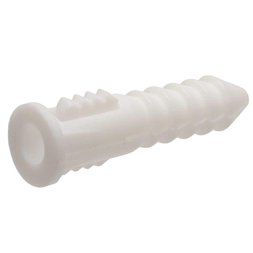 IT#Z 8 Screw /& Anchor Hillman White Ribbed Plastic Anchor #6-8 x 1/" 40 sets-
