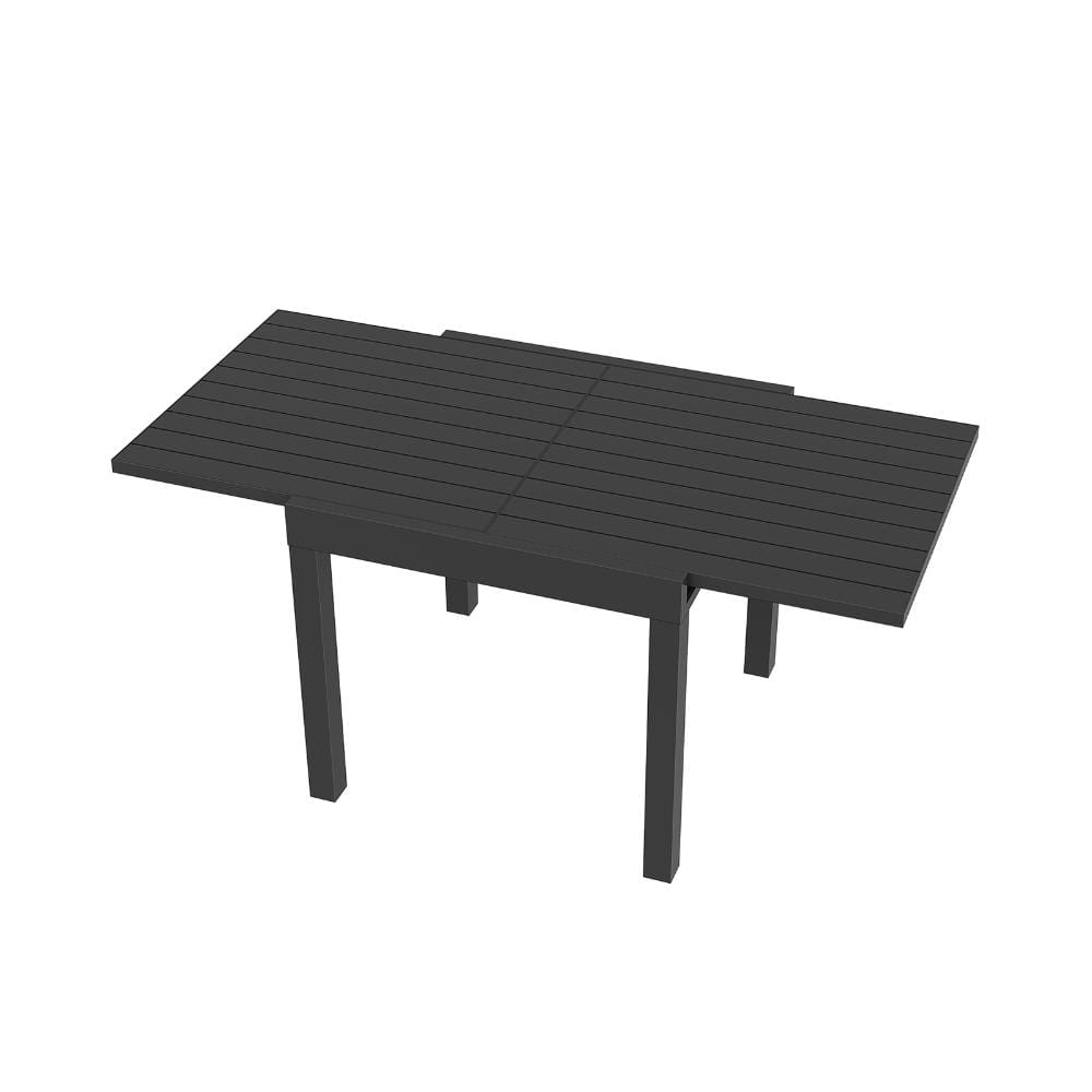 Black Outdoor Aluminum Dining Table with Manual Extension price history on PriceWatchPro