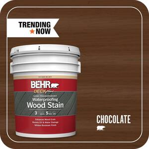 5 gal. #ST-129 Chocolate Semi-Transparent Waterproofing Exterior Wood Stain