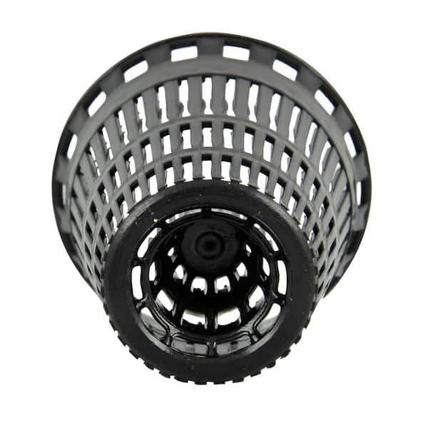 Danco Hair Catcher for Shower Drain in Chrome with Extra Baskets