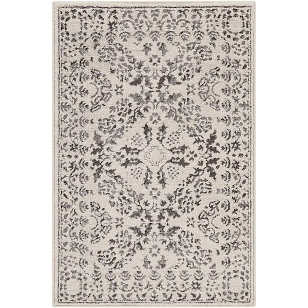 Livabliss Lucillia Medium Gray 7 ft. x 9 ft. Indoor Area Rug