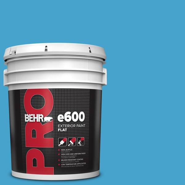 BEHR PRO 5 gal. #540B-6 Sea Ridge Flat Exterior Paint