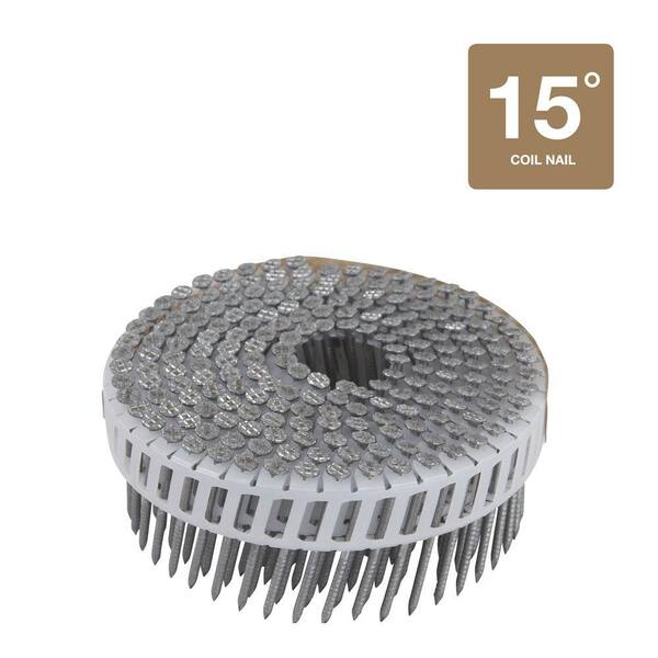 Hitachi 1-3/4 in. x 0.092 in. Plastic Sheet Ring Shank Hot-Dipped Galvanized Coil Fiber Cement Nails (6,000-Pack)
