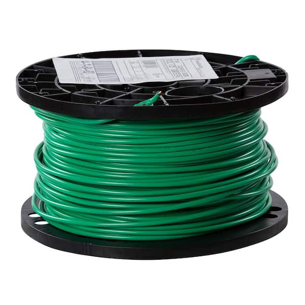 Southwire 500 ft. 8 Green Solid CU TW Wire 14118403 - The Home Depot