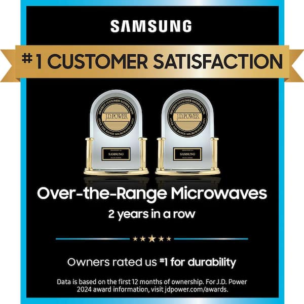 Samsung - Over-the-Range Microwave 2.1 cu. ft. with Wi-Fi in Fingerprint Resistant Stainless Steel