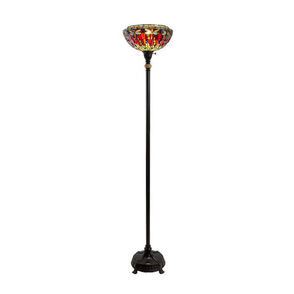 dale tiffany dragonfly torchiere floor lamp