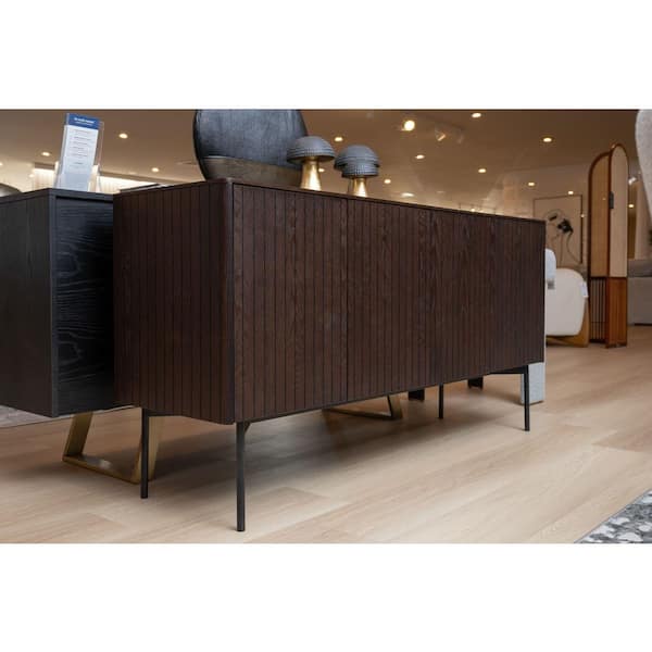 Calhoun Smoked Ash Veneer Wood 63 in. Buffet