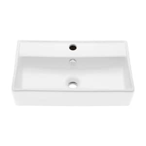 Claire Ceramic Wall Hung Sink in White