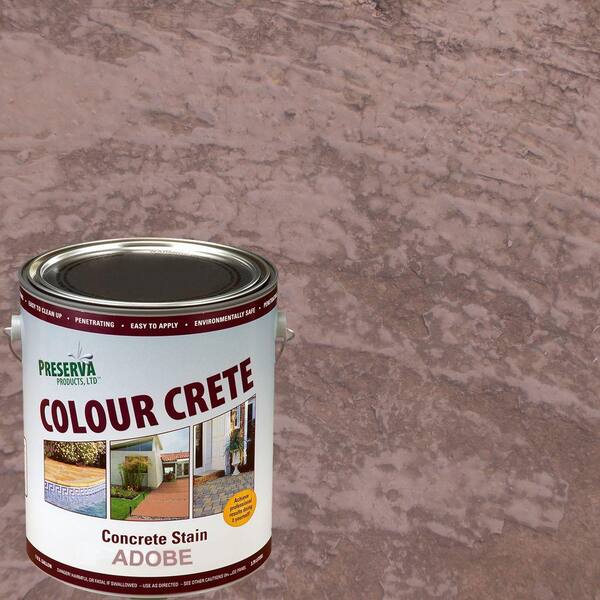 Colour Crete 1 Gal. Adobe Semi-Transparent Water-Based Exterior Concrete Stain