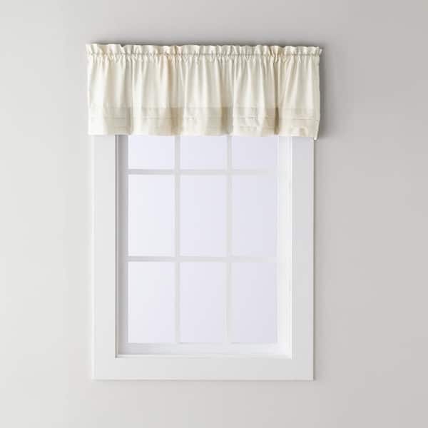 Saturday Knight Holden 13 in. L Polyester Valance in Natural