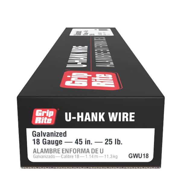 Grip-Rite 18-Gauge Galvanized U-Hank Wire GWU18 - The Home Depot