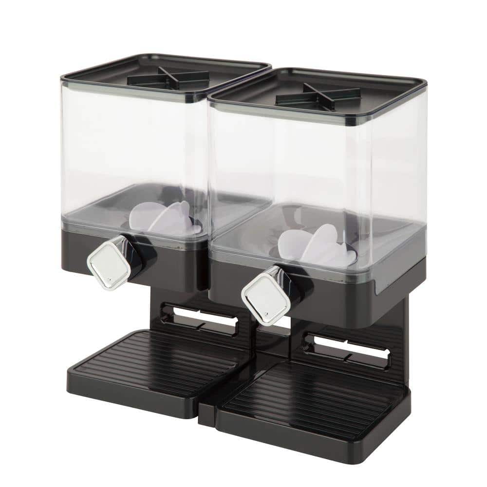Cereal Dispenser Double Compartment - Stainless Steel - 3L - 1 Count Box