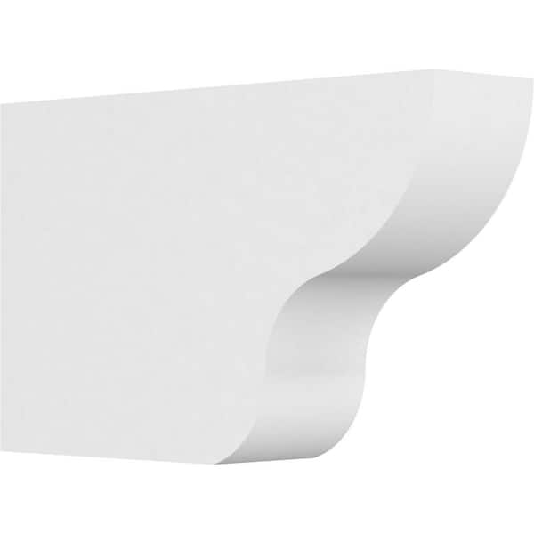 Ekena Millwork 4 in. x 10 in. x 16 in. Standard Greensboro Architectural Grade PVC Rafter Tail Brace
