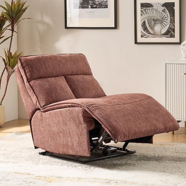 JAYDEN CREATION Carina Red Modern Oversized 32 in. Wide Power Recliner ...