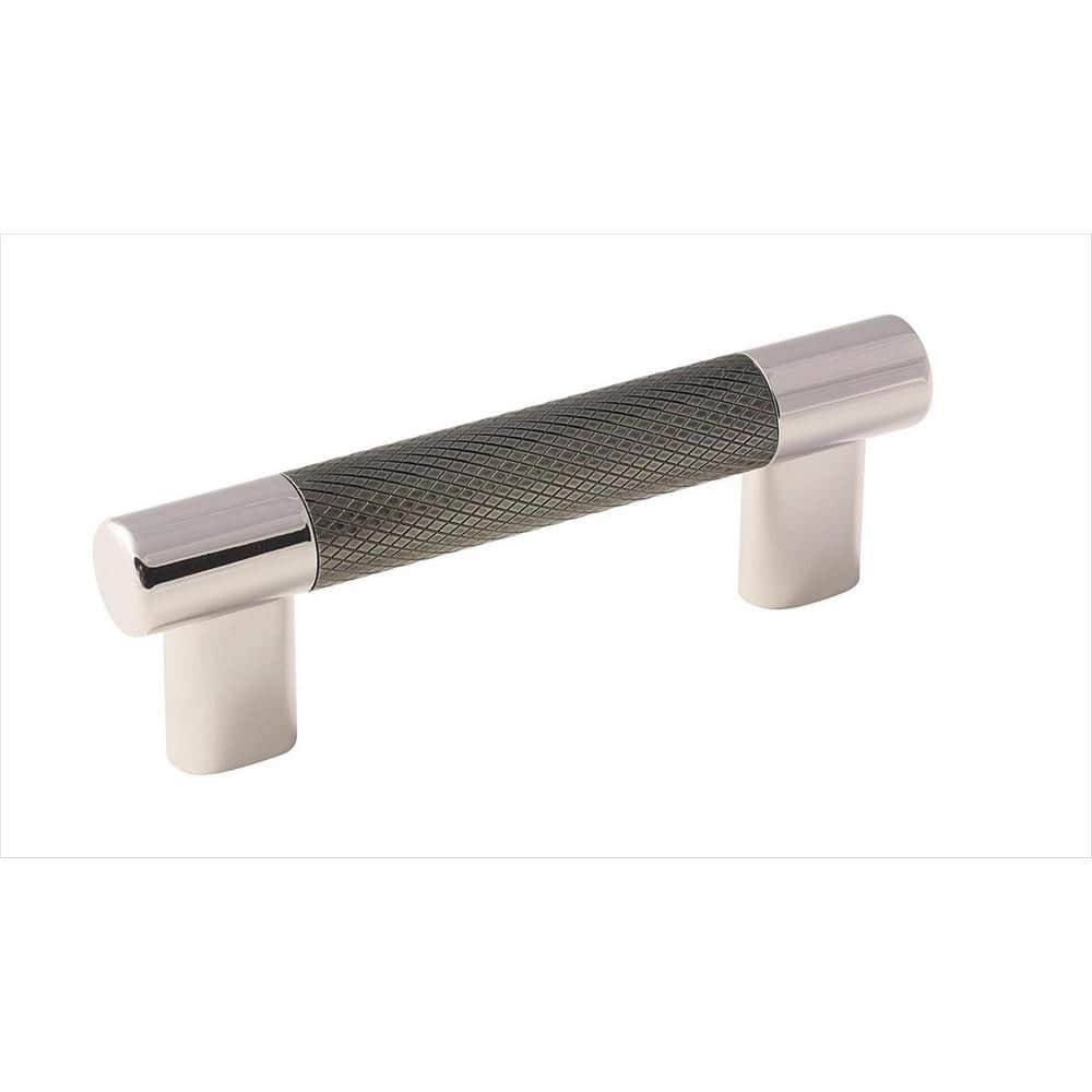 Esquire 3 in. or 3-3/4 in. (76mm or 96mm) Modern Polished Nickel/Gunmetal B