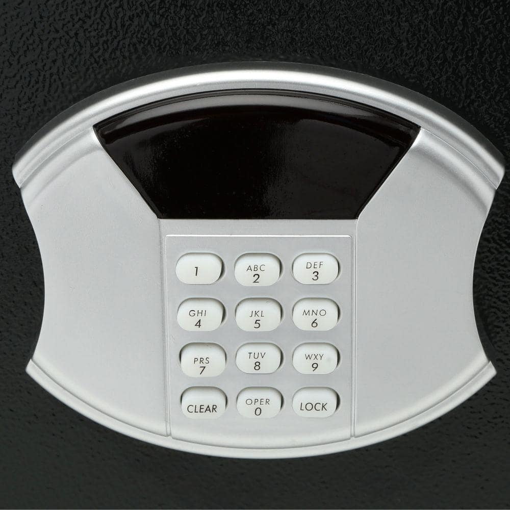 Large Black Steel Security Safe with Digital Lock and LED Display