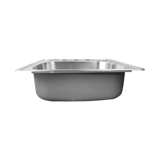 Stainless Steel Farmhouse Apron Front Laundry Sink - 25 in. x 22 in. x 8 in.