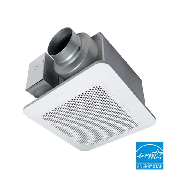 Whisper Choice DC Pick-A-Flow 80/110 CFM Ceiling Bathroom Exhaust Fan with Flex-Z Fast Bracket