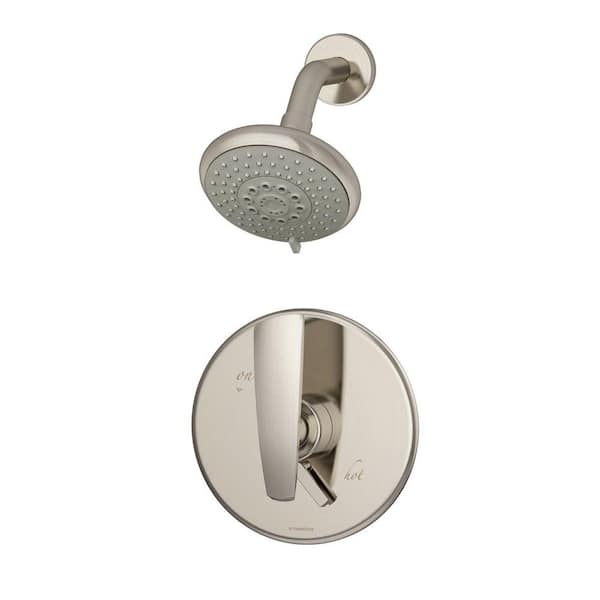 Symmons Naru 1-Handle Shower Faucet Only in Satin Nickel (Valve Included)