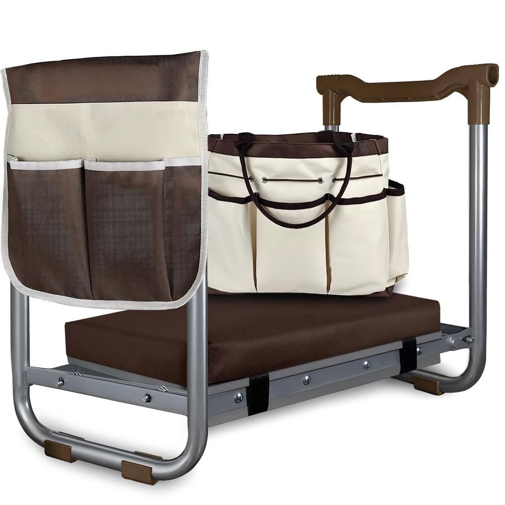 Heavy Duty Foldable Kneeler Seat, Detachable Bench for Indoor and Outdoor, Brown price history on PriceWatchPro
