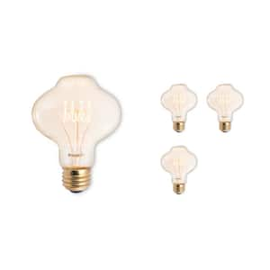 40-Watt BT27 Incandescent Light Bulb Medium Base (E26) Antique Nostalgic Thread 2200K (4-Pack)