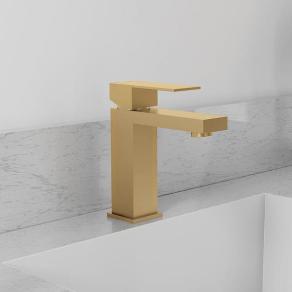 ZLINE Rubicon Modern Single Handle Bath Faucet in Champagne Bronze (RBCN2-BF-CB)