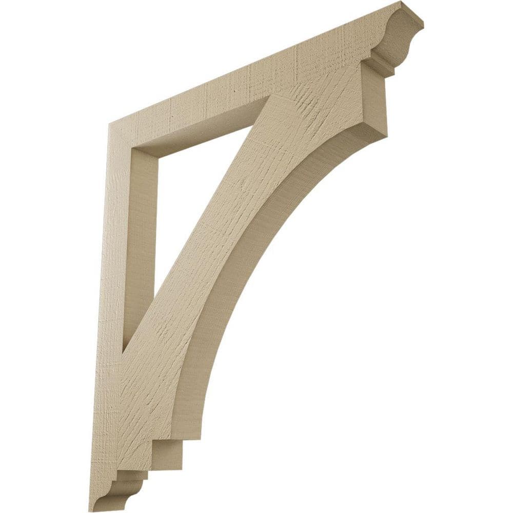 3.5 in. x 36 in. x 32 in. Imperial Traditional Rough Cedar Woodgrain Timberthane Polyurethane Bracket, Primed Tan price history on PriceWatchPro