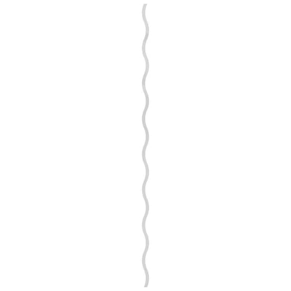 Ekena Millwork Yukon 0.125 in. T x 0.2 ft. W x 8 ft. L White Acrylic Decorative Wall Paneling 42-Pack