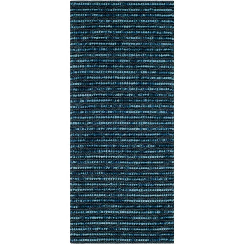 SAFAVIEH Bohemian Dark Blue/Multi 3 ft. x 12 ft. Striped Runner Rug  BOH525G-212 - The Home Depot