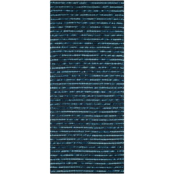 SAFAVIEH Bohemian Dark Blue/Multi 3 ft. x 14 ft. Striped Runner Rug