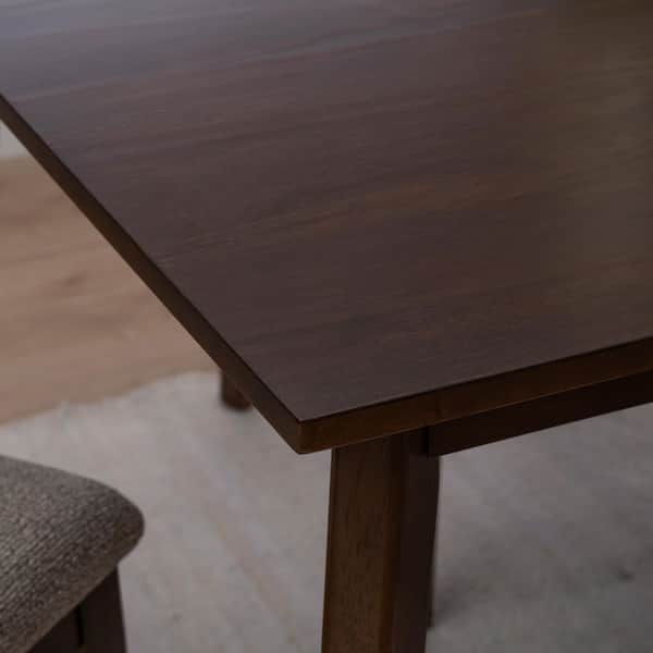 Linon Home Decor Jenny 7-Piece Rectangle Brown Wood Top Dining