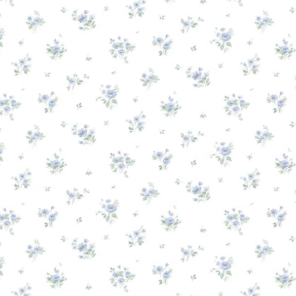 Rainbow Floral in Blue and Green
